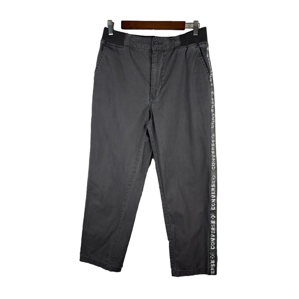Converse Men's Small Gray Elastic Waist Straight Leg Streetwear Skater Urban‎